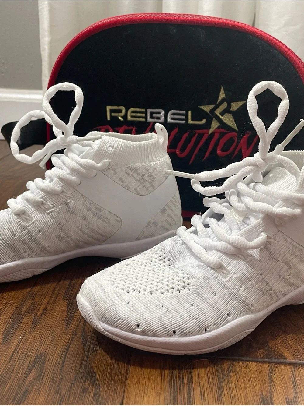 Rebel Revolution Kids Cheer Sneaker - White